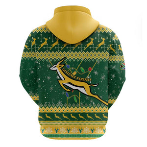 South Africa Christmas Rugby Hoodie Springboks Geseende Kersfees