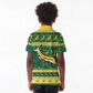 South Africa Christmas Rugby Kid Polo Shirt Springboks Geseende Kersfees