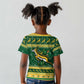 South Africa Christmas Rugby Kid T shirt Springboks Geseende Kersfees