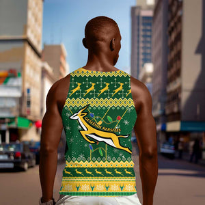 South Africa Christmas Rugby Men Tank Top Springboks Geseende Kersfees