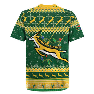 South Africa Christmas Rugby Rugby Jersey Springboks Geseende Kersfees