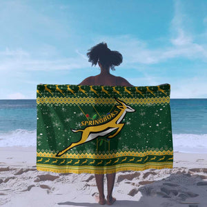 South Africa Christmas Rugby Sarong Springboks Geseende Kersfees