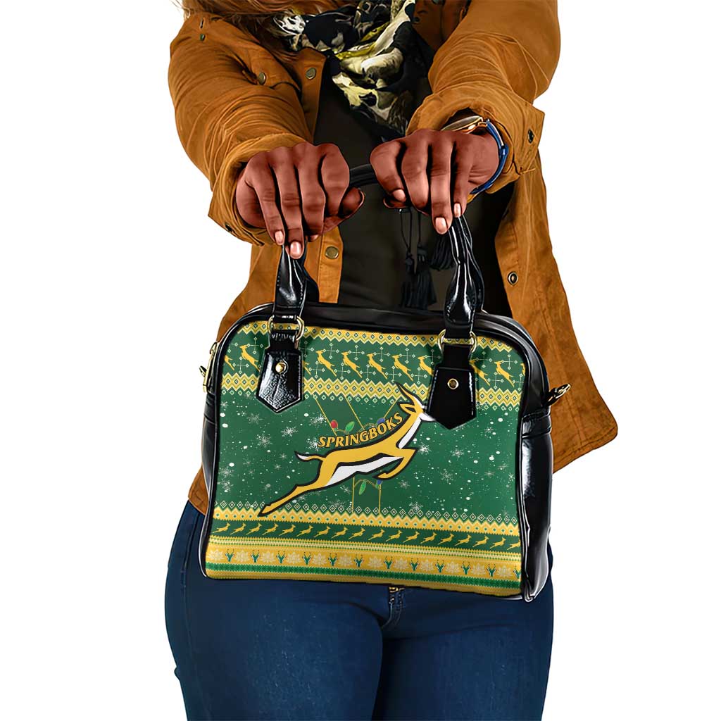 South Africa Christmas Rugby Shoulder Handbag Springboks Geseende Kersfees