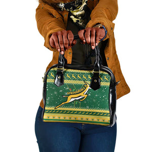 South Africa Christmas Rugby Shoulder Handbag Springboks Geseende Kersfees