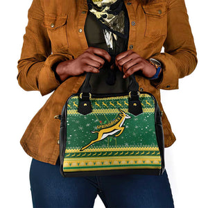 South Africa Christmas Rugby Shoulder Handbag Springboks Geseende Kersfees