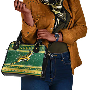 South Africa Christmas Rugby Shoulder Handbag Springboks Geseende Kersfees