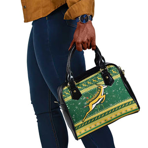 South Africa Christmas Rugby Shoulder Handbag Springboks Geseende Kersfees