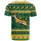 South Africa Christmas Rugby T shirt Springboks Geseende Kersfees