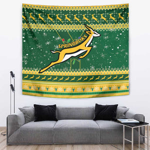 South Africa Christmas Rugby Tapestry Springboks Geseende Kersfees