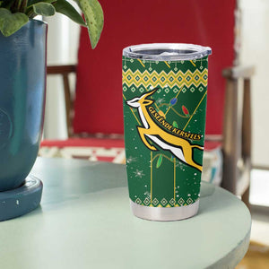 South Africa Christmas Rugby Tumbler Cup Springboks Geseende Kersfees