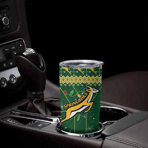 South Africa Christmas Rugby Tumbler Cup Springboks Geseende Kersfees