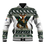South Africa Christmas Rugby Baseball Jacket Springboks Mascot Mix African Pattern LT15