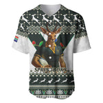 South Africa Christmas Rugby Baseball Jersey Springboks Mascot Mix African Pattern