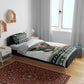 South Africa Christmas Rugby Bedding Set Springboks Mascot Mix African Pattern