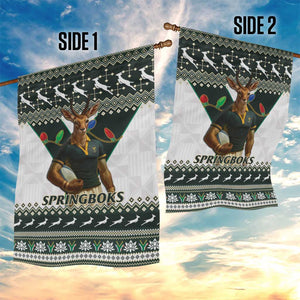 South Africa Christmas Rugby Garden Flag Springboks Mascot Mix African Pattern