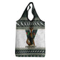 South Africa Christmas Rugby Grocery Bag Springboks Mascot Mix African Pattern