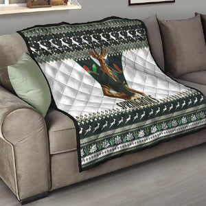 South Africa Christmas Rugby Quilt Springboks Mascot Mix African Pattern