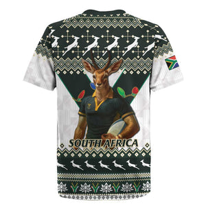 South Africa Christmas Rugby Rugby Jersey Springboks Mascot Mix African Pattern