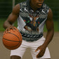 South Africa Christmas Rugby Sleeveless Zip Hoodie Springboks Mascot Mix African Pattern - African Pride