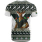 South Africa Christmas Rugby T shirt Springboks Mascot Mix African Pattern