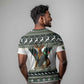 South Africa Christmas Rugby T shirt Springboks Mascot Mix African Pattern