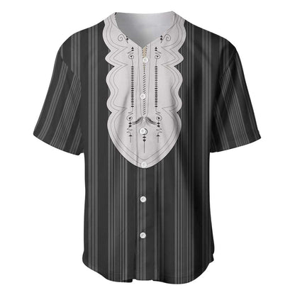 Liberia Kpelle Ethnic Heritage Pattern - Black Baseball Jersey - African Pride