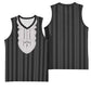 Liberia Kpelle Ethnic Heritage Pattern - Black Basketball Jersey - African Pride