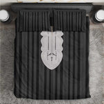 Liberia Kpelle Ethnic Heritage Pattern - Black Bedding Set - African Pride