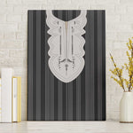 Liberia Kpelle Ethnic Heritage Pattern - Black Canvas Wall Art - African Pride