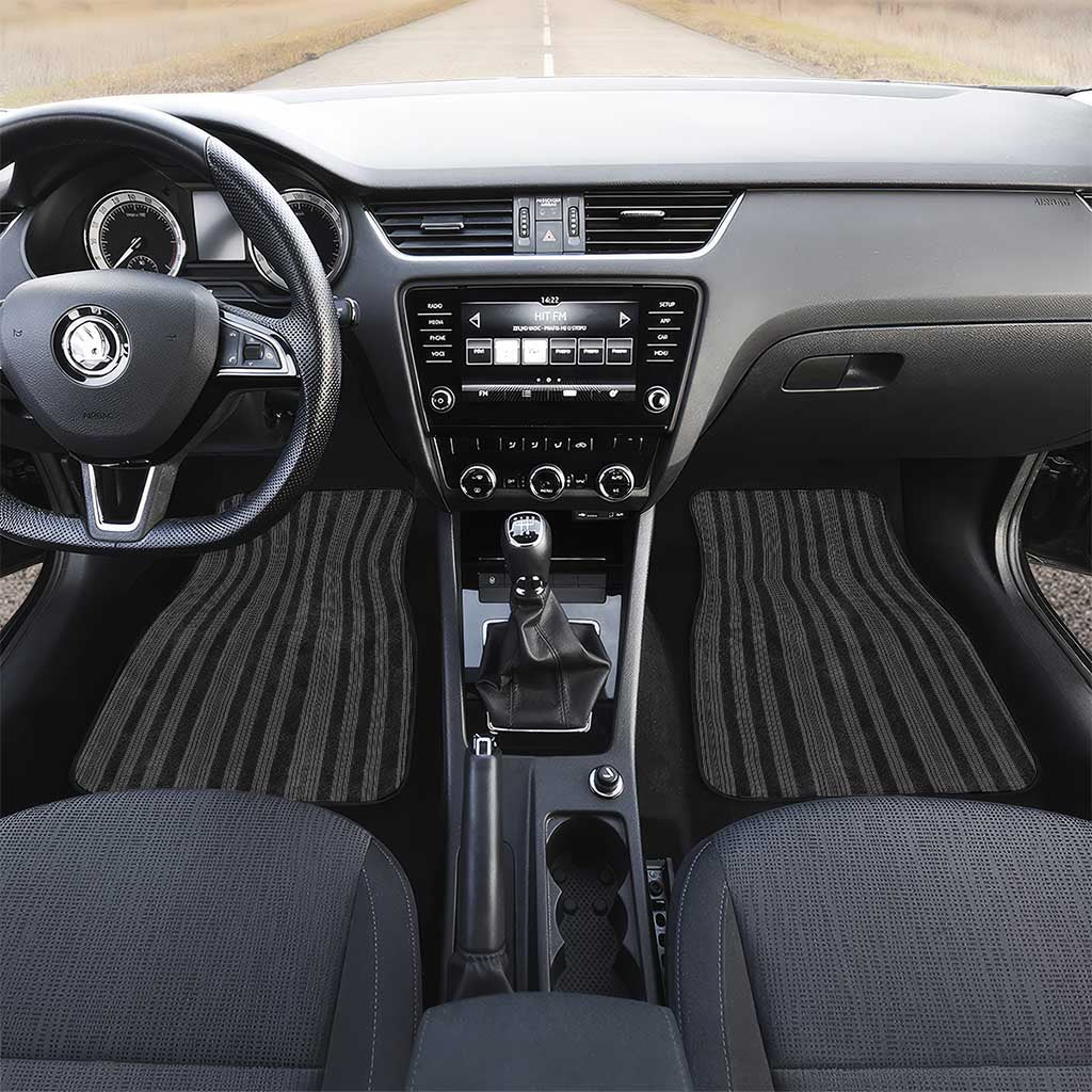 Liberia Kpelle Ethnic Heritage Pattern - Black Car Mats - African Pride