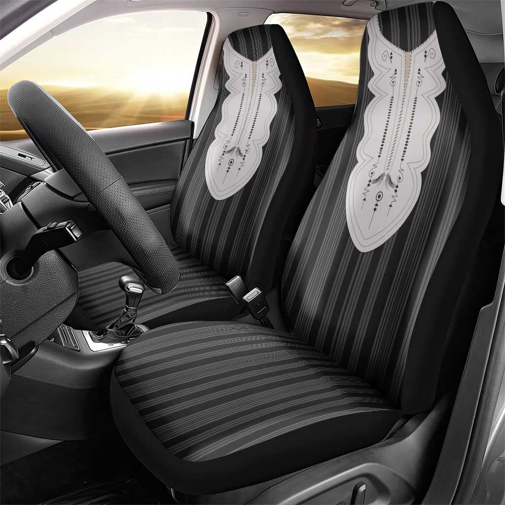 Liberia Kpelle Ethnic Heritage Pattern - Black Car Seat Cover - African Pride