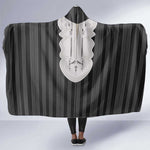 Liberia Kpelle Ethnic Heritage Pattern - Black Hooded Blanket - African Pride