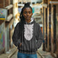 Liberia Kpelle Ethnic Heritage Pattern - Black Hoodie - African Pride