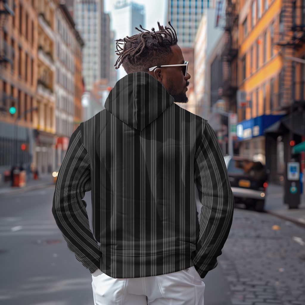 Liberia Kpelle Ethnic Heritage Pattern - Black Hoodie - African Pride