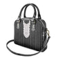 Liberia Kpelle Ethnic Heritage Pattern - Black Shoulder Handbag - African Pride
