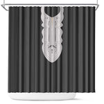 Liberia Kpelle Ethnic Heritage Pattern - Black Shower Curtain - African Pride