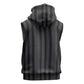 Liberia Kpelle Ethnic Heritage Pattern - Black Sleeveless Hoodie - African Pride