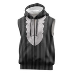 Liberia Kpelle Ethnic Heritage Pattern - Black Sleeveless Zip Hoodie - African Pride