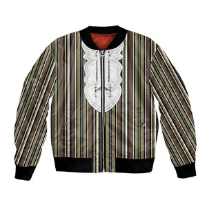 Liberia Kpelle Ethnic Heritage Pattern - Brown Bomber Jacket - African Pride