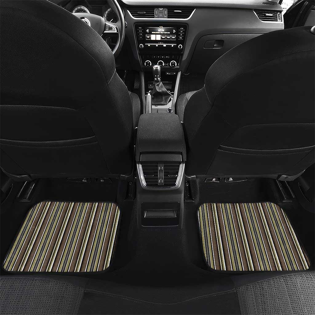 Liberia Kpelle Ethnic Heritage Pattern - Brown Car Mats - African Pride