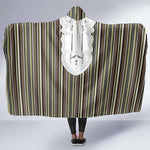 Liberia Kpelle Ethnic Heritage Pattern - Brown Hooded Blanket - African Pride