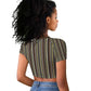 Liberia Kpelle Ethnic Heritage Pattern - Brown Raglan Cropped T shirt - African Pride