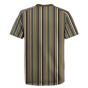 Liberia Kpelle Ethnic Heritage Pattern - Brown Rugby Jersey - African Pride