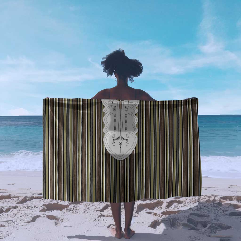 Liberia Kpelle Ethnic Heritage Pattern - Brown Sarong - African Pride