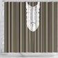 Liberia Kpelle Ethnic Heritage Pattern - Brown Shower Curtain - African Pride