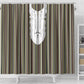 Liberia Kpelle Ethnic Heritage Pattern - Brown Shower Curtain - African Pride