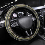 Liberia Kpelle Ethnic Heritage Pattern - Brown Steering Wheel Cover - African Pride