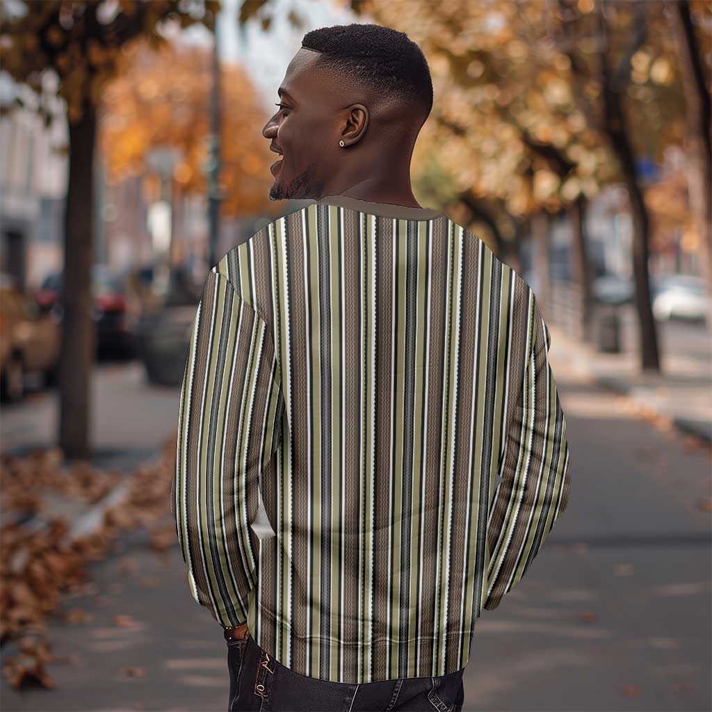 Liberia Kpelle Ethnic Heritage Pattern - Brown Sweatshirt - African Pride