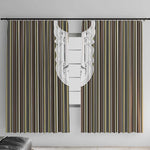 Liberia Kpelle Ethnic Heritage Pattern - Brown Window Curtain - African Pride