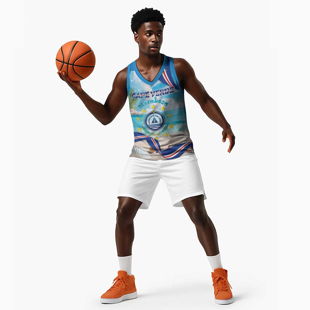 Cape Verde Morabeza Basketball Jersey Paradise Ocean - African Pride